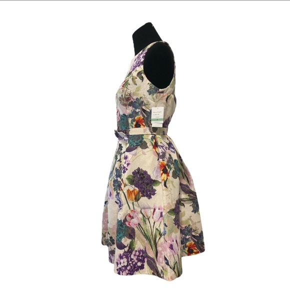 Dani & Nicole Lavender Cream Floral Dress - Picture 3 of 4